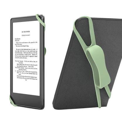 2Pcs Silicone Hand Strap for Kindle and Tablets Kindle Accessories for 4.7-8 inches Kindle Green
