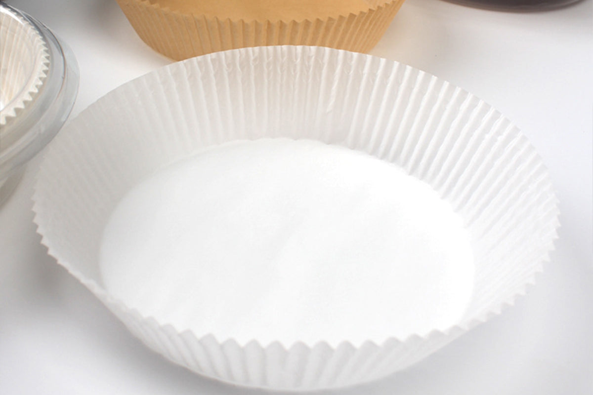60 PCS Air Fryer Disposable Paper Liner for Microwave Non-Stick-White