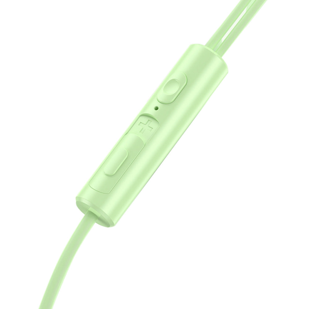 USB-C 3.5MM Wired Headphones In-Ear Earbuds with Microphone Green