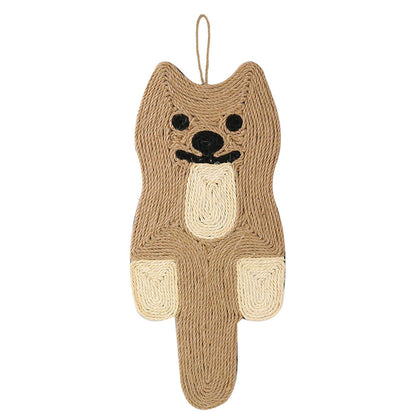 Hanging Pet Cat Scratcher Claw Pad Sisal Scratching Mat Cat Style