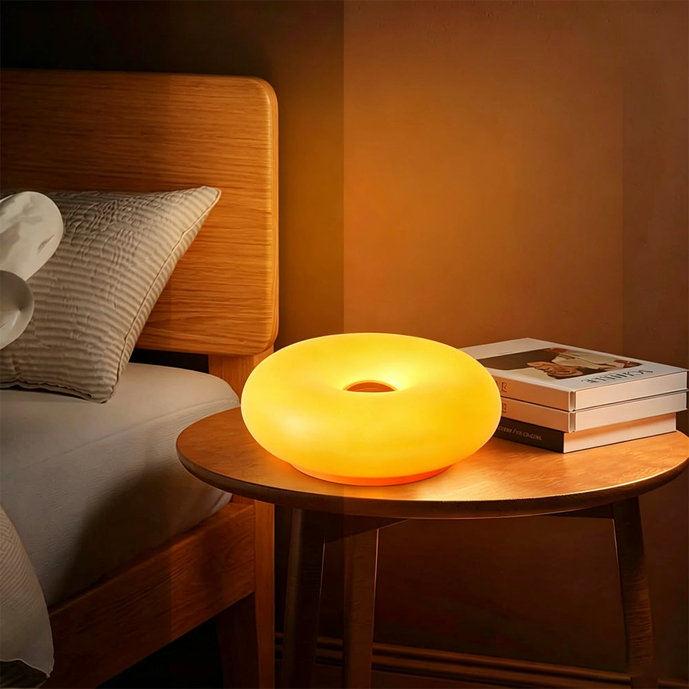 16 Color RGB Touch Dimming Donut Lamp Rechargeable Mood Light