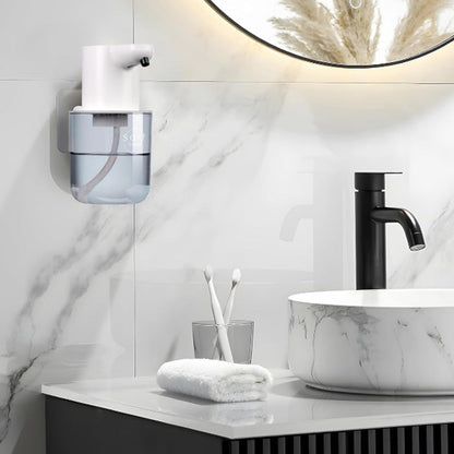 Touchless Automatic Electric Foaming Soap Dispenser 4-Level Adjustable Rechargeable Soap Dispenser White