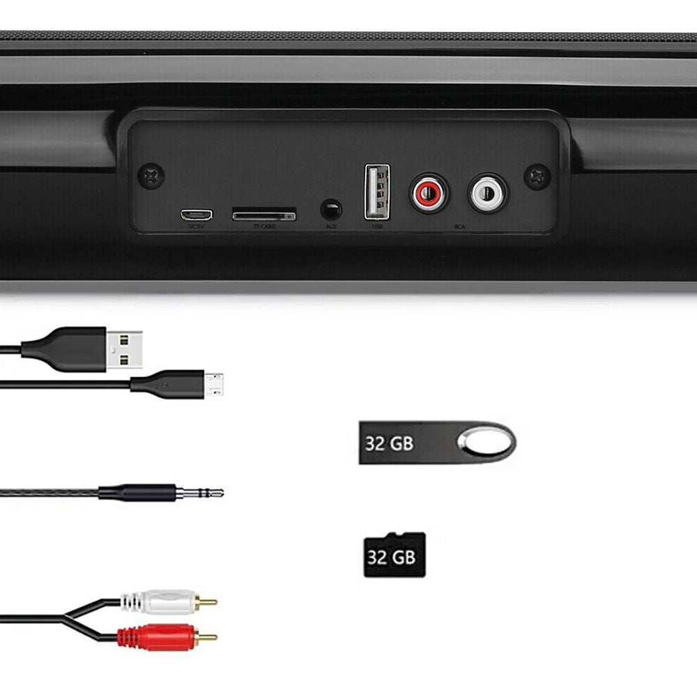 Bluetooth 5.0 TV Soundbar Subwoofers Speaker Wireless Sound Bar for Home Theater