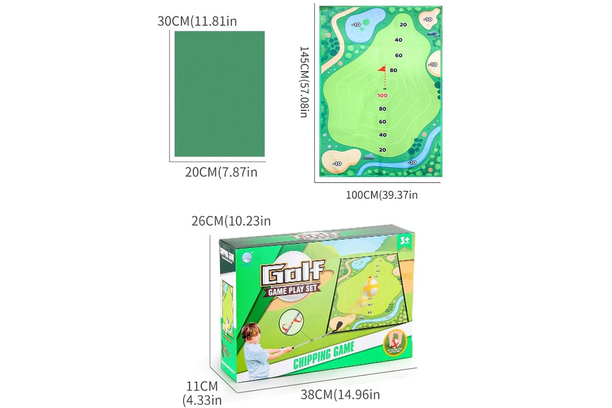 Golf Toys Set Garden Golf Game Set with All Golf Equipment Golf Hitting Mat and Training Golf Balls