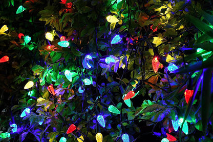 7M Solar Strawberry String Lights Waterproof Christmas Decor-Multicolor