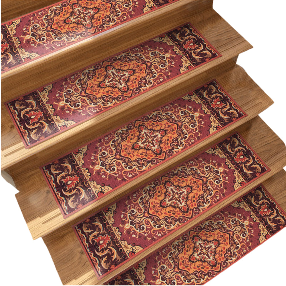 5Pcs Self Adhesive Carpet Stair Tread Stair Mat - Style 1