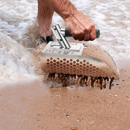 Detachable Metal Detector Sand Scoop Stainless Steel Sand Sifter Shovel