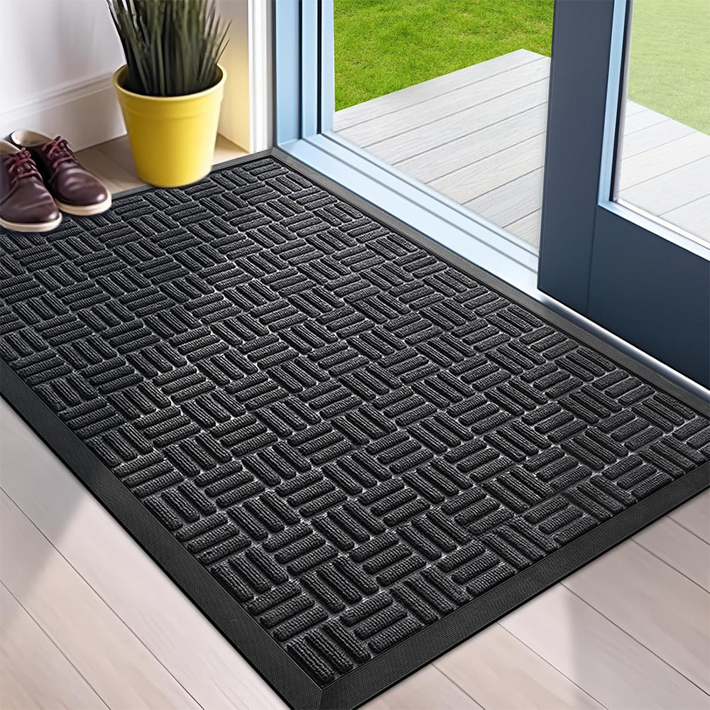 45 x 75 cm Non-Slip Door Mat Entrance Mat-Black