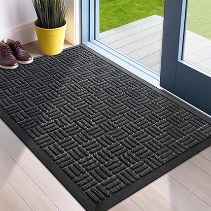 45 x 75 cm Non-Slip Door Mat Entrance Mat-Black