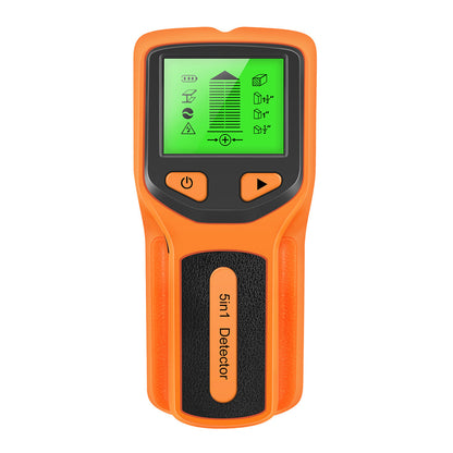 5 in 1 Stud Finder Wall Scanner with 5 Modes and LCD Display - Orange
