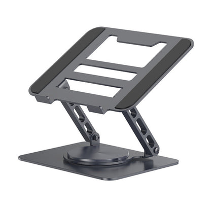 Adjustable Laptop Stand 360-Degree Rotating Foldable Desktop Holder Black