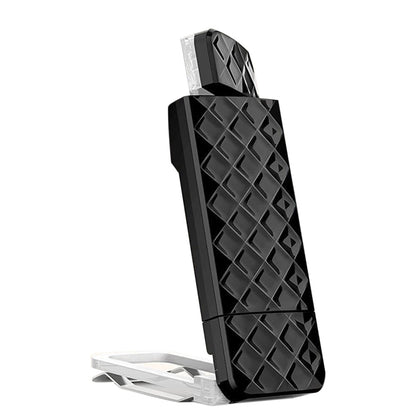 Clip-On Reading Light with Flexible Adjustable Arm-Black