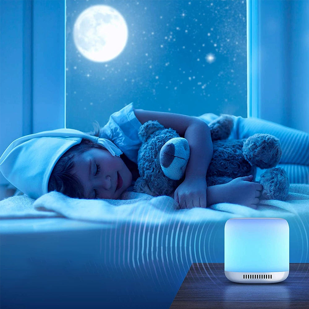 Portable White Noise Sound Machine for Baby Kids Adults Rechargeable Lullaby Machine with Night Light Sleeping Aid