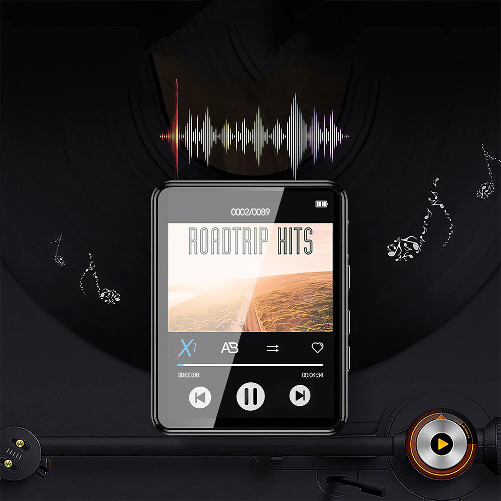 MP4 Player with Bluetooth 2.4-Inch Screen Built-in Speaker and FM Radio