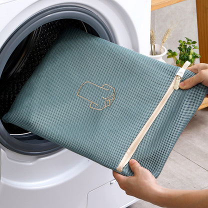 6Pcs Set Mesh Washing Bags Laundry Bags Clothes Wash Bags Green