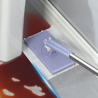 Mini Lazy Floor Cleaning Flat Mop Multi-Functional Self-Squeeze Face Towel Mop Purple