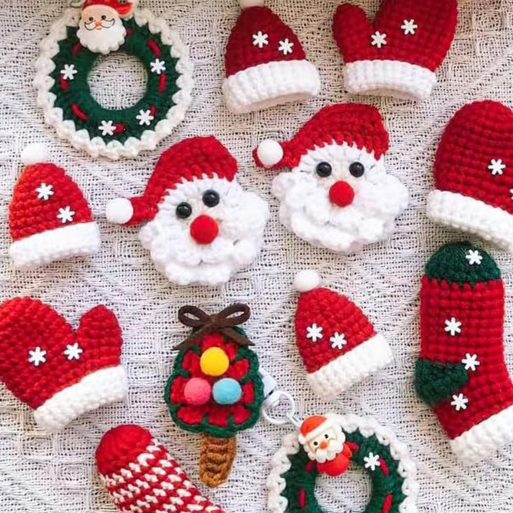 66 Piece Crochet Yarn Set with Hooks Sewing Needles Stitch Markers Storage Bag