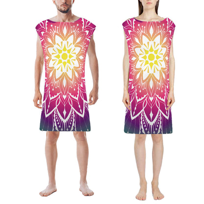 Mandala Beach Poncho Quick Dry Beach Towel Hooded Changing Robe Style 2