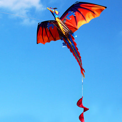 1.4m 3D Dragon Kite with 100m Flying Line for Kids and Adults Outdoor Fun