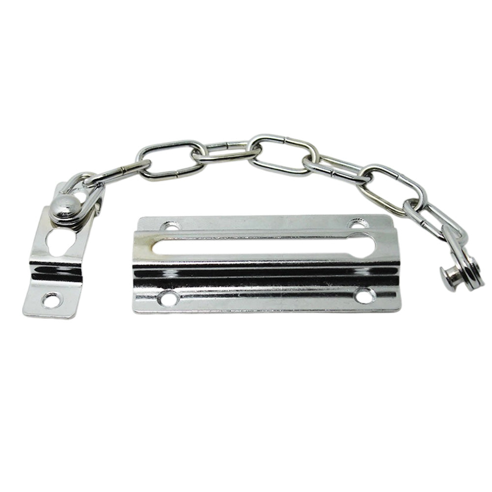 2 Pack Door Security Chain Lock Strong Door Chain Lock with 12 Screws for Wood Door-Silver