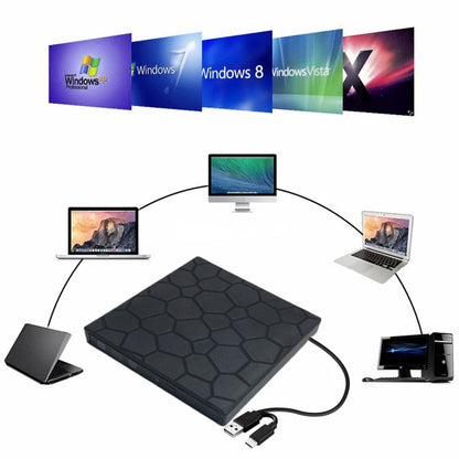 External DVD Drive 7-in-1  USB3.0 CD Burner Writer Disk Drive