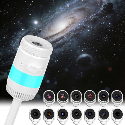 12Pcs USB Galaxy Projector Night Light with Touch Dimming
