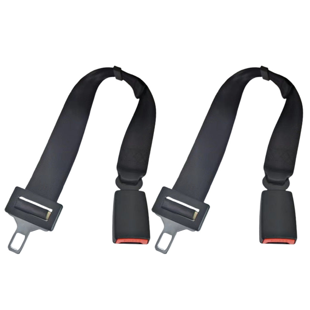 2Pcs Adjustable Car Safety Belt Extender Seat Buckle Belt Car Lengthening Strap