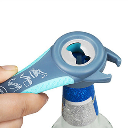 3PCS Jar and Bottle Opener Set with Non-Slip Grip Pad for Weak Hands Blue