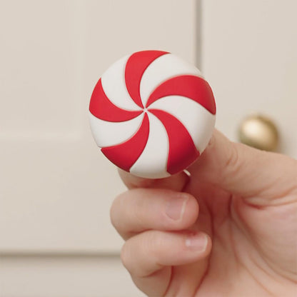 10 Pack Silicone Christmas Cabinet Knob Decoration Covers - Candy