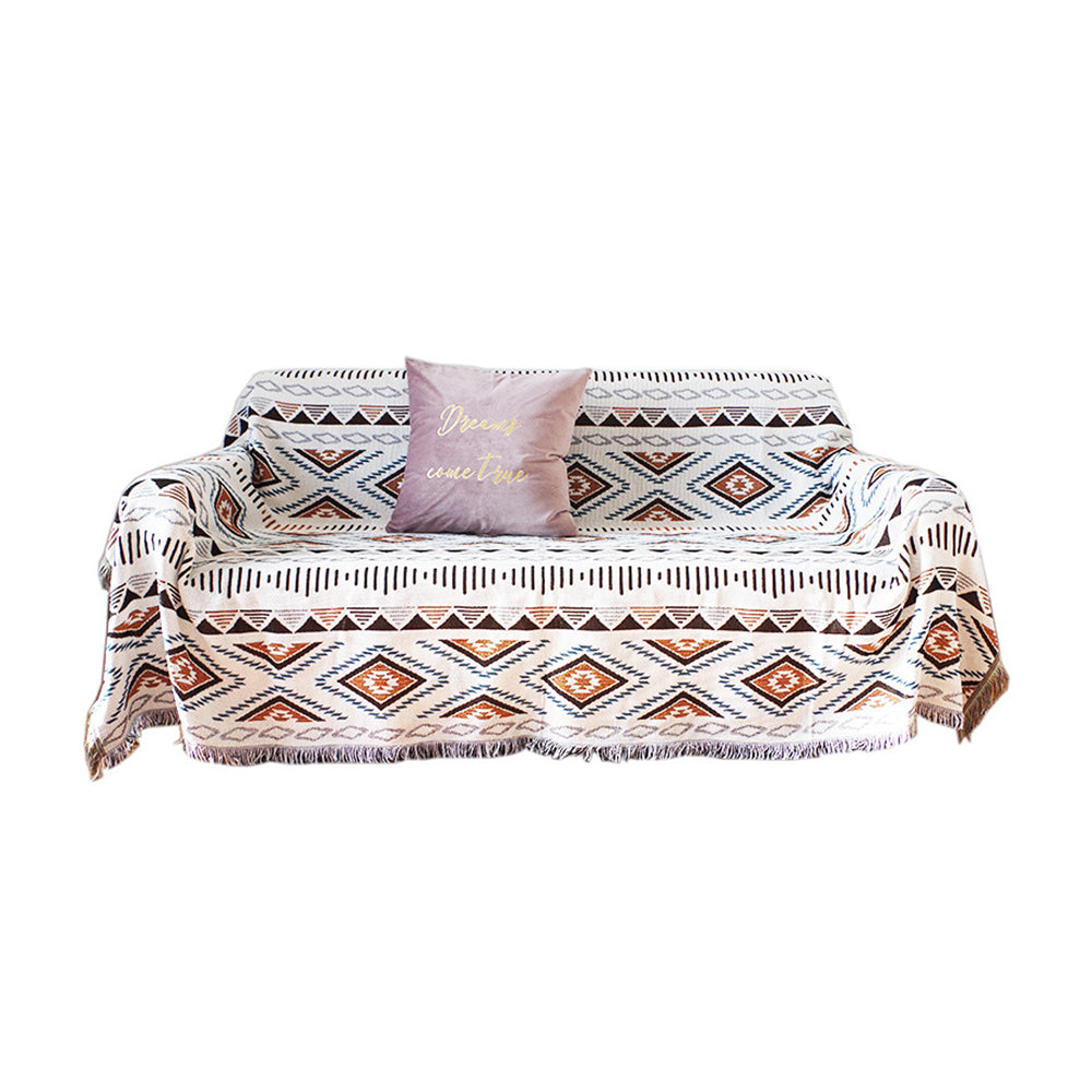 Aztec Style Throw Blanket Bohemian Sofa Blanket Cover for Couch Chair Bed Home Outdoor Beach Travel Style 1