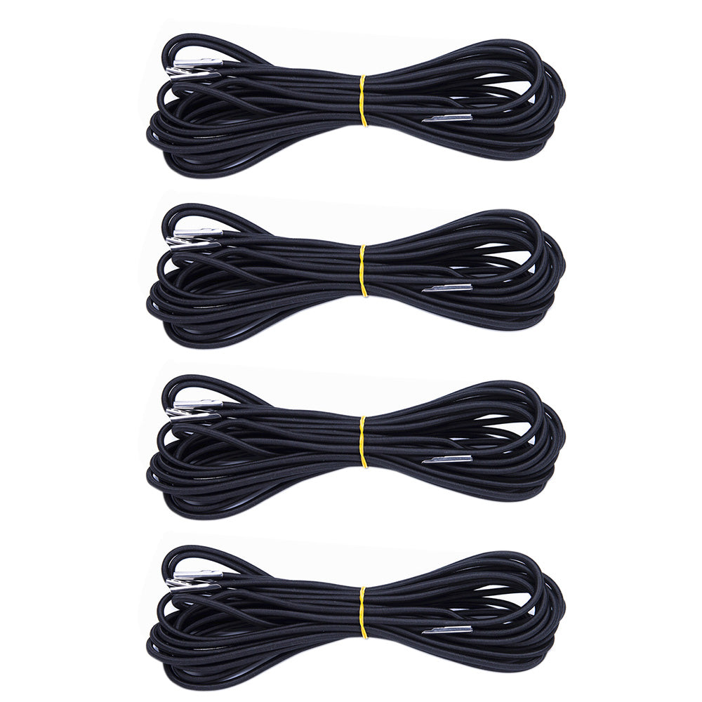 4Pcs Set Heavy Duty Bungee Cords Replacement Elastic Ropes for Lounge Chairs Folding Beds