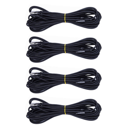 4Pcs Set Heavy Duty Bungee Cords Replacement Elastic Ropes for Lounge Chairs Folding Beds