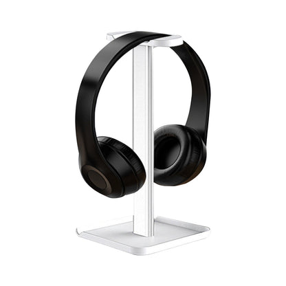 2-in-1 Gaming Headphone Stand Phone Holder Rack for Desk Display Rack White