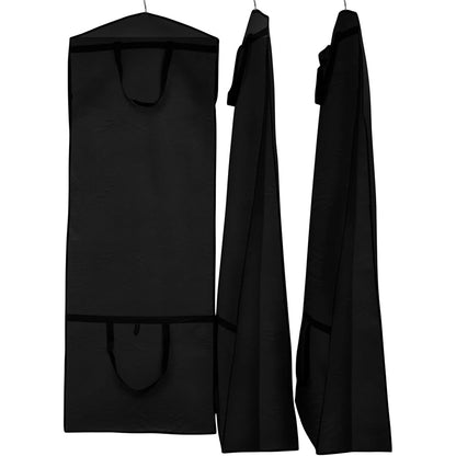 Portable Wedding Dress Garment Bag for Bridal Gowns and Cheongsam-Black