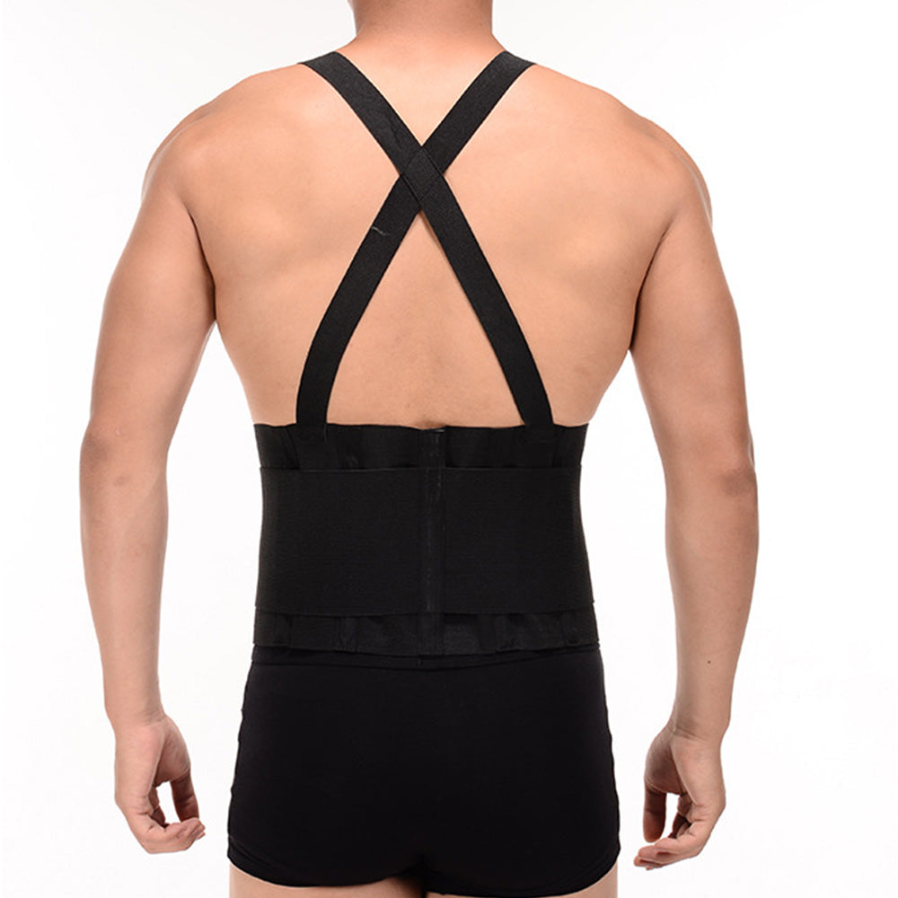 Adjustable Back Support Belt with Elastic Straps for Work Sports