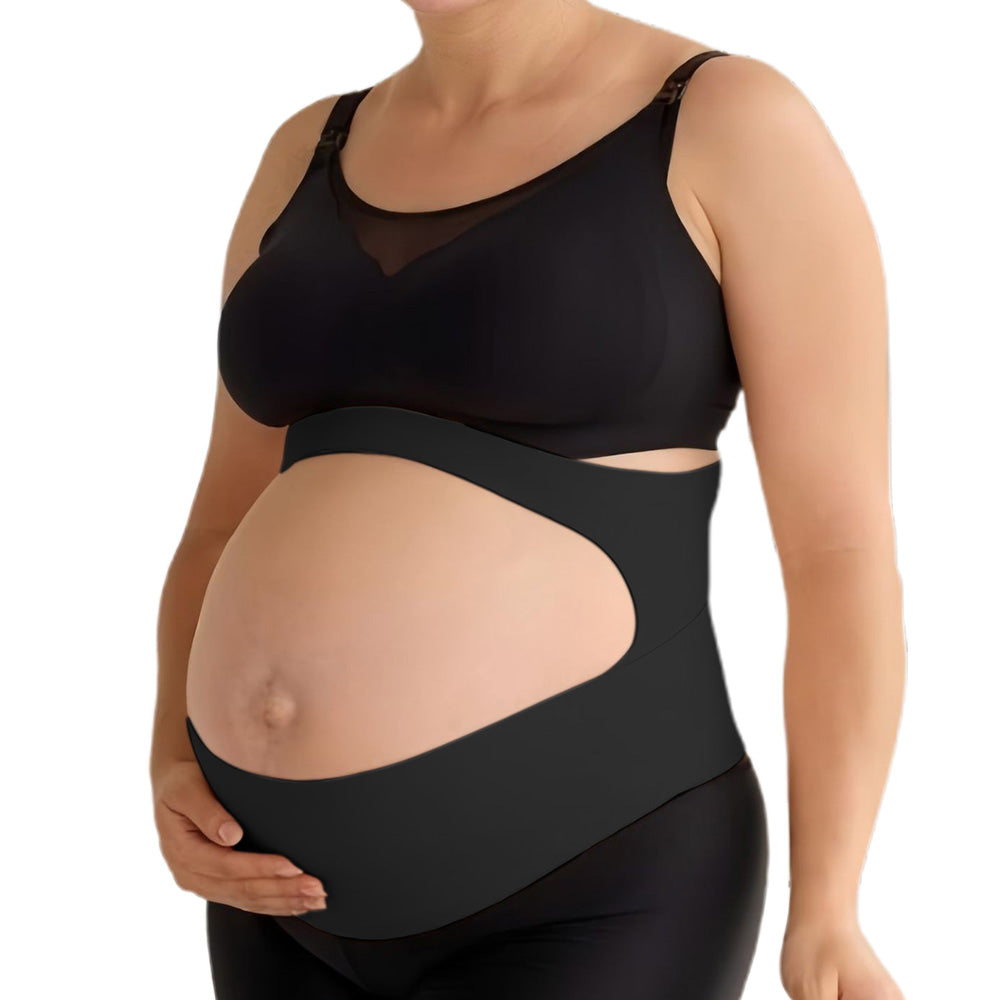 Invisible Pregnancy Belly Band ¨C Maternity Support Belt for Back Abdomen & Waist Black