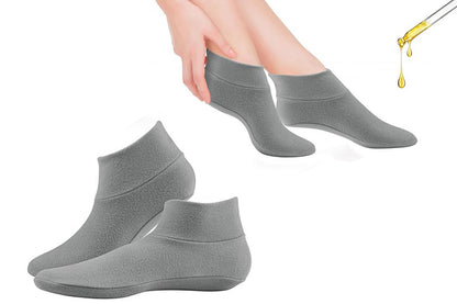 Castor Oil Pack Wrap for Feet Reusable Castor Oil Compress for Women Ankle Support -Grey