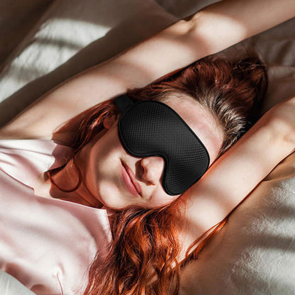 3D Sleeping Eye Mask Breathable Light Blocking Night Mask Black