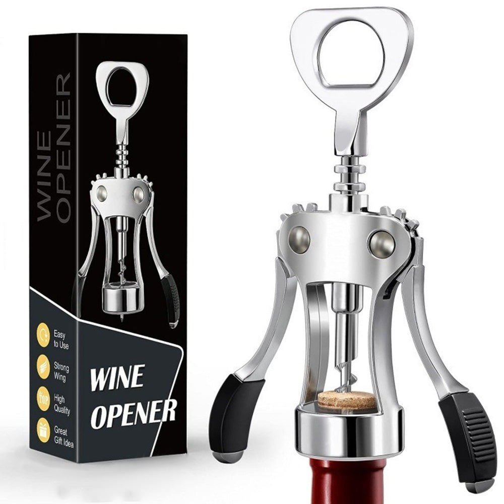 Wine Opener Wing Corkscrew Beer Bottle Opener for Kitchen Bar Bartenders