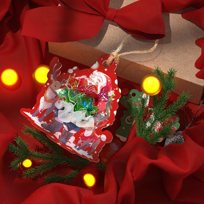 24 Christmas Theme Puncture Painting Poke Kit Art DIY Toys Christmas Tree Ornaments