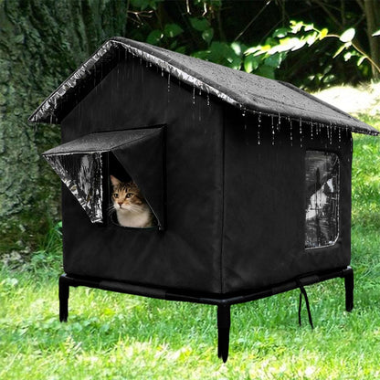 Insulated Shelter  Cat House-Black