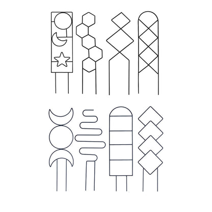 Set of 8Pcs Indoor Plant Trellis for Climbing Plants Metal Trellis Support Stake for Potted Plants