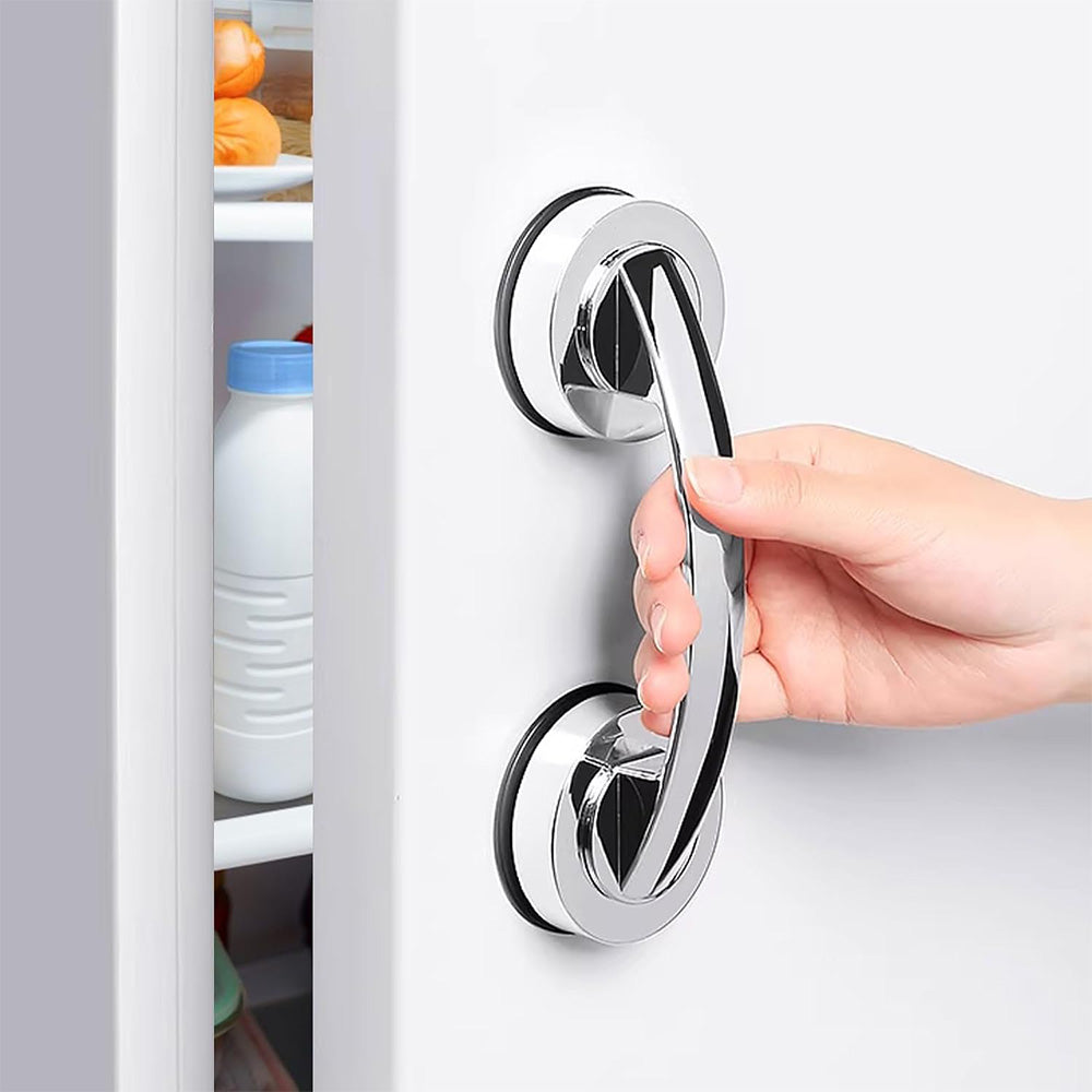 Suction Cup Door Handle Vacuum Suction Handle - Silver