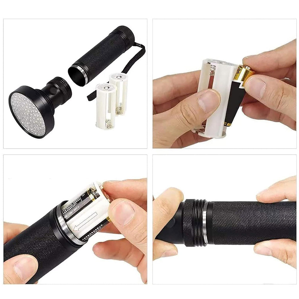 100-LED UV Flashlight Black Light