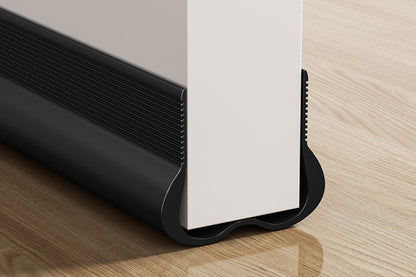 93CM Under Door Seal Door Draft Stopper - Black