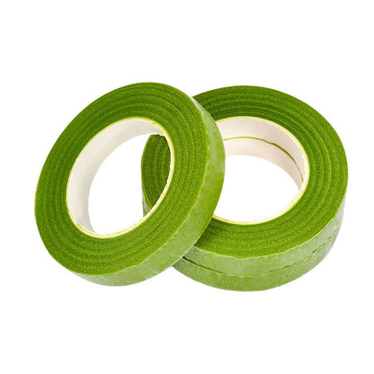 12 Rolls Floral Tape Green Stem Wrap Tape for Bouquet Making Craft Light Green