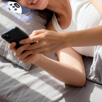 Under Pillow Bluetooth Sleep Speaker Wireless Bone Conduction Pillow Speaker-Blue