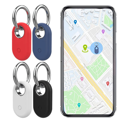 4Pcs Compatible with Samsung Galaxy SmartTag2 Silicone Case All-Round Protection Smarttag2 Holder with Keychain Style 1