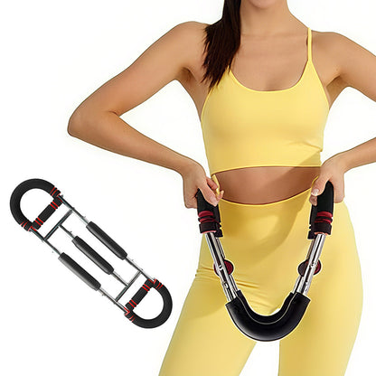 Adjustable Twister Arm Trainer & Chest Exerciser with 3 Springs Red