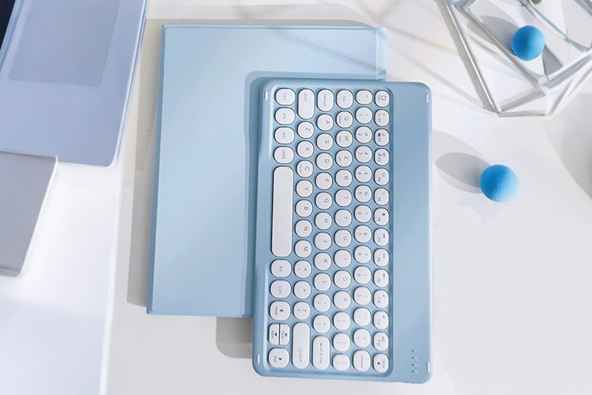 Bluetooth Touchpad for Samsung Galaxy Tab A9 / A9 Plus Detachable Keyboard -Blue